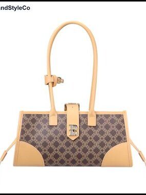 Genuine Cow Leather Women's Shoulder Bag Retro Underarm Tote Purse Large